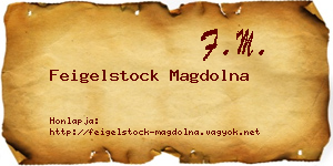 Feigelstock Magdolna névjegykártya